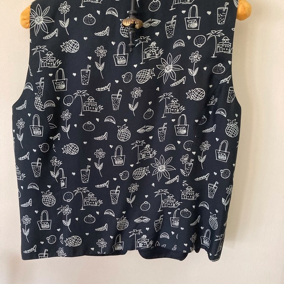 Cute Spenser Jeremy Vest 100% silk Large - Picture 2 of 5